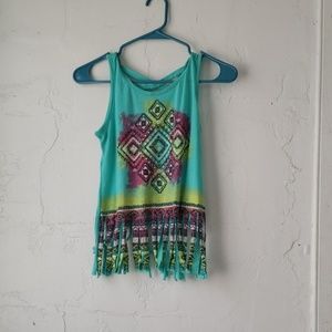 Bohemian styled top.